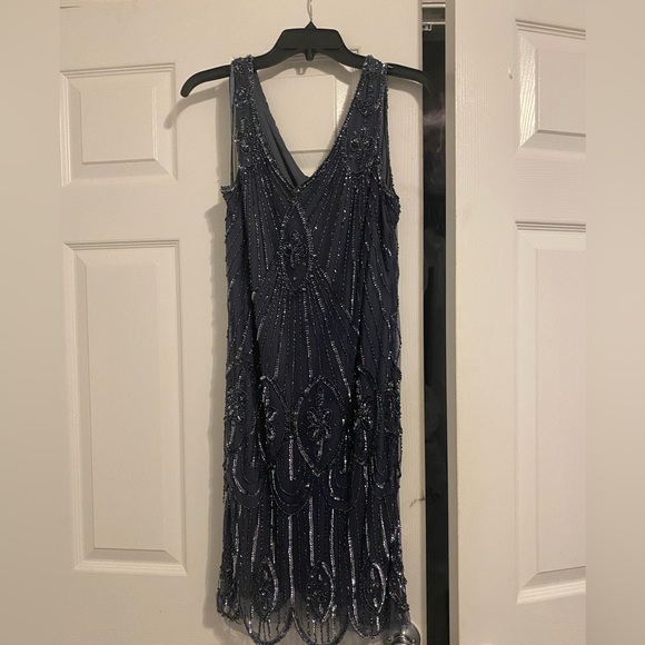 Nicoline Sparkling Dress Blue